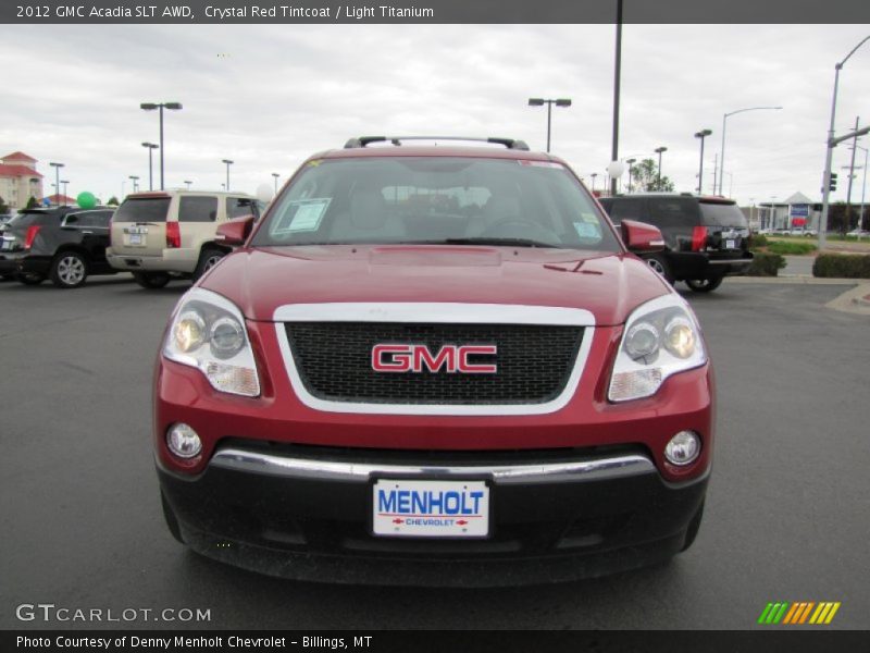 Crystal Red Tintcoat / Light Titanium 2012 GMC Acadia SLT AWD