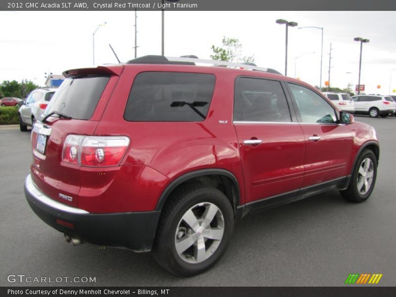 Crystal Red Tintcoat / Light Titanium 2012 GMC Acadia SLT AWD