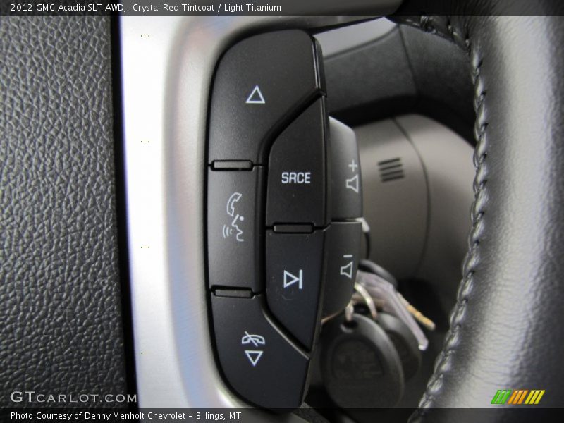 Crystal Red Tintcoat / Light Titanium 2012 GMC Acadia SLT AWD