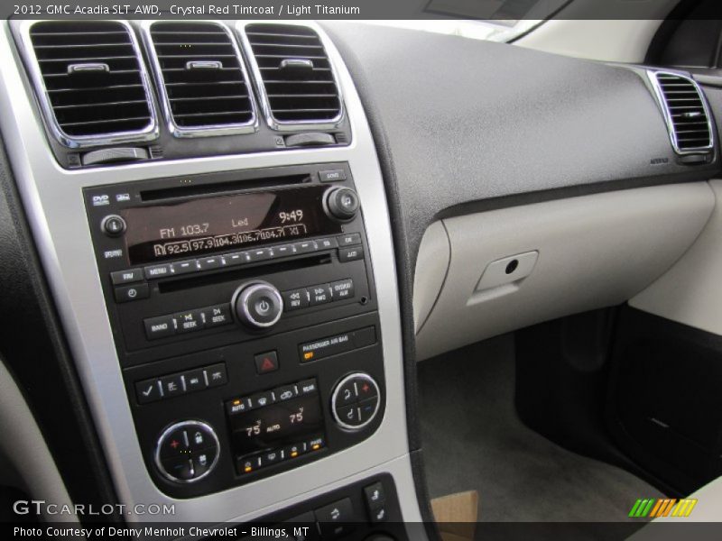 Crystal Red Tintcoat / Light Titanium 2012 GMC Acadia SLT AWD