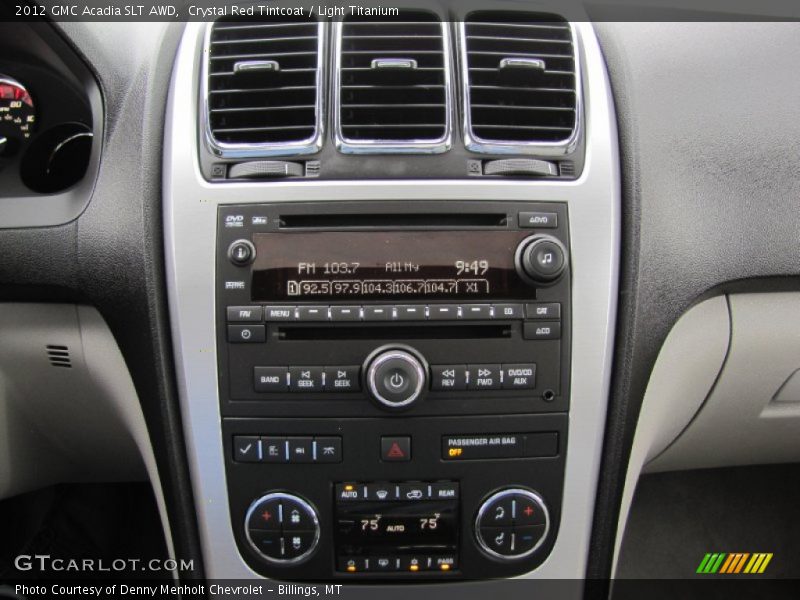Crystal Red Tintcoat / Light Titanium 2012 GMC Acadia SLT AWD