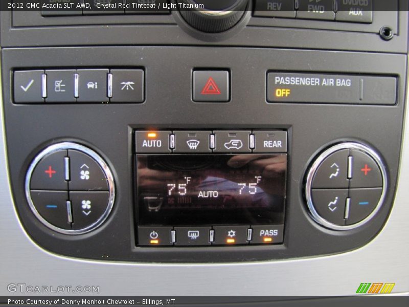 Crystal Red Tintcoat / Light Titanium 2012 GMC Acadia SLT AWD