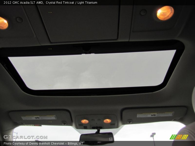 Crystal Red Tintcoat / Light Titanium 2012 GMC Acadia SLT AWD
