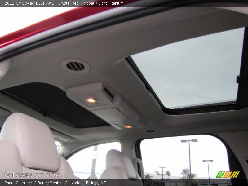 Crystal Red Tintcoat / Light Titanium 2012 GMC Acadia SLT AWD