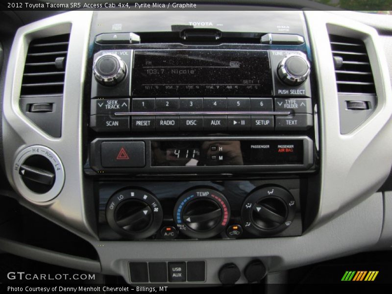 Controls of 2012 Tacoma SR5 Access Cab 4x4