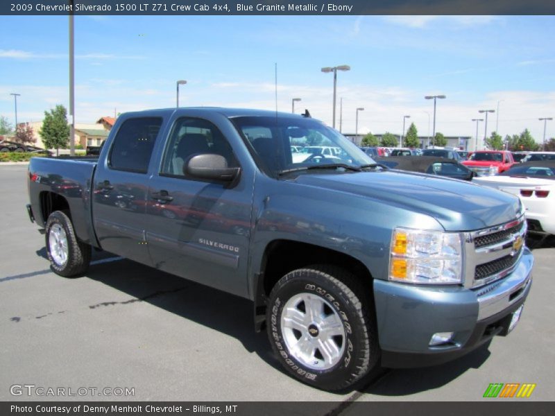 Blue Granite Metallic / Ebony 2009 Chevrolet Silverado 1500 LT Z71 Crew Cab 4x4