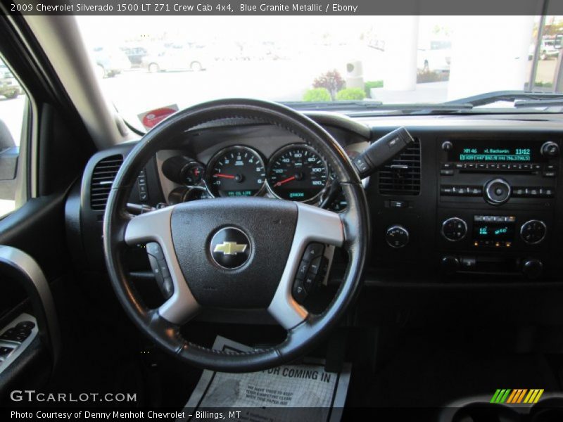 Blue Granite Metallic / Ebony 2009 Chevrolet Silverado 1500 LT Z71 Crew Cab 4x4