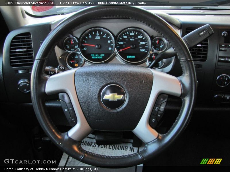 Blue Granite Metallic / Ebony 2009 Chevrolet Silverado 1500 LT Z71 Crew Cab 4x4