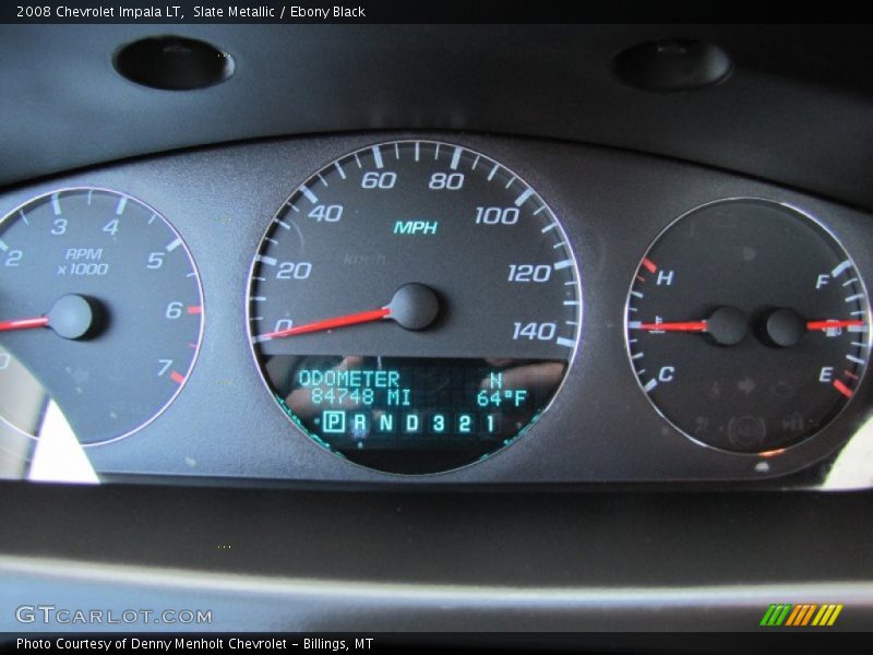 Slate Metallic / Ebony Black 2008 Chevrolet Impala LT