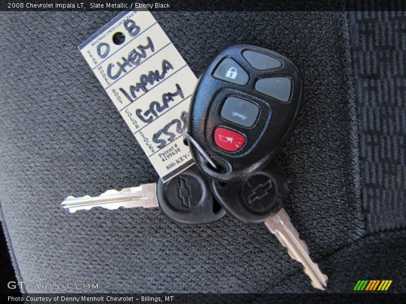 Slate Metallic / Ebony Black 2008 Chevrolet Impala LT