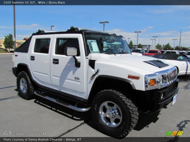 White / Ebony Black 2005 Hummer H2 SUT