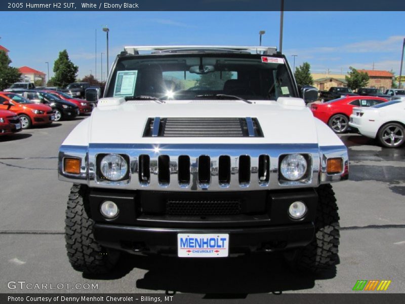 White / Ebony Black 2005 Hummer H2 SUT