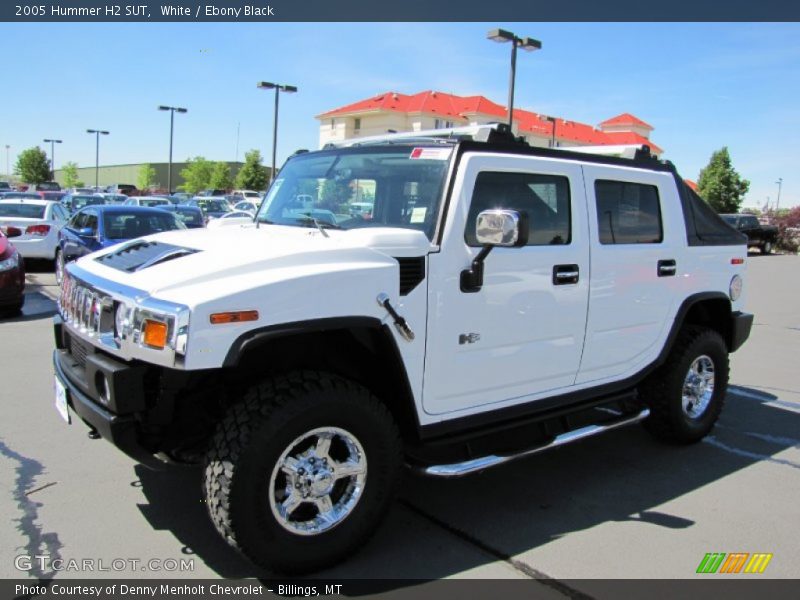 White / Ebony Black 2005 Hummer H2 SUT