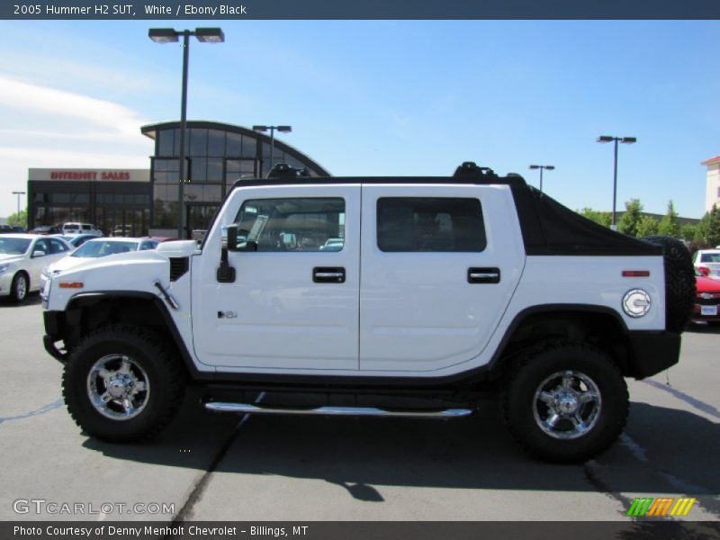 White / Ebony Black 2005 Hummer H2 SUT