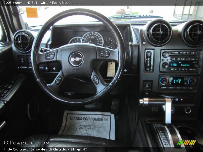 White / Ebony Black 2005 Hummer H2 SUT