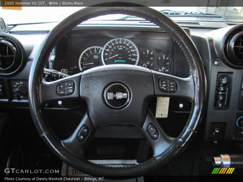 White / Ebony Black 2005 Hummer H2 SUT