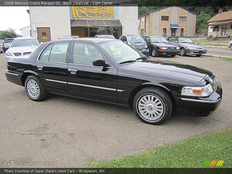 Black Clearcoat / Light Camel 2008 Mercury Grand Marquis GS