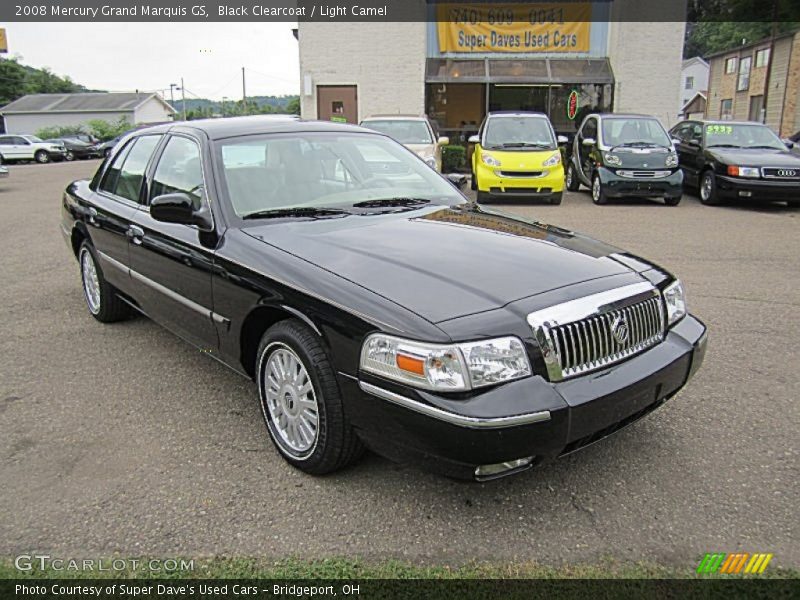 Black Clearcoat / Light Camel 2008 Mercury Grand Marquis GS