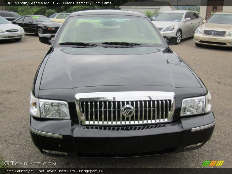Black Clearcoat / Light Camel 2008 Mercury Grand Marquis GS