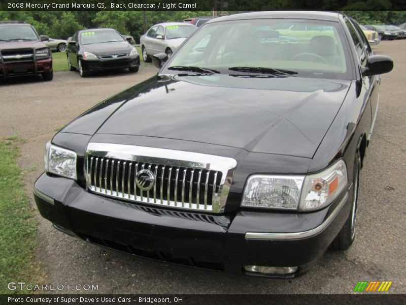 Black Clearcoat / Light Camel 2008 Mercury Grand Marquis GS