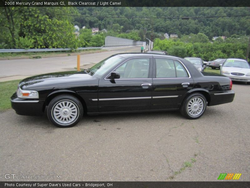 Black Clearcoat / Light Camel 2008 Mercury Grand Marquis GS