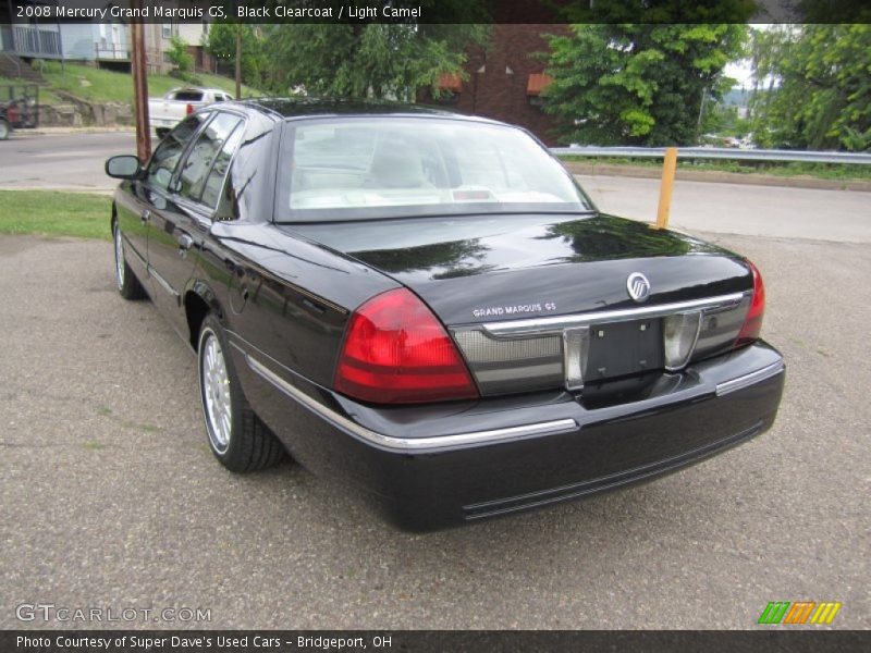 Black Clearcoat / Light Camel 2008 Mercury Grand Marquis GS