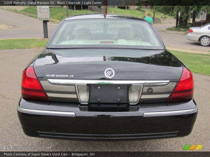 Black Clearcoat / Light Camel 2008 Mercury Grand Marquis GS