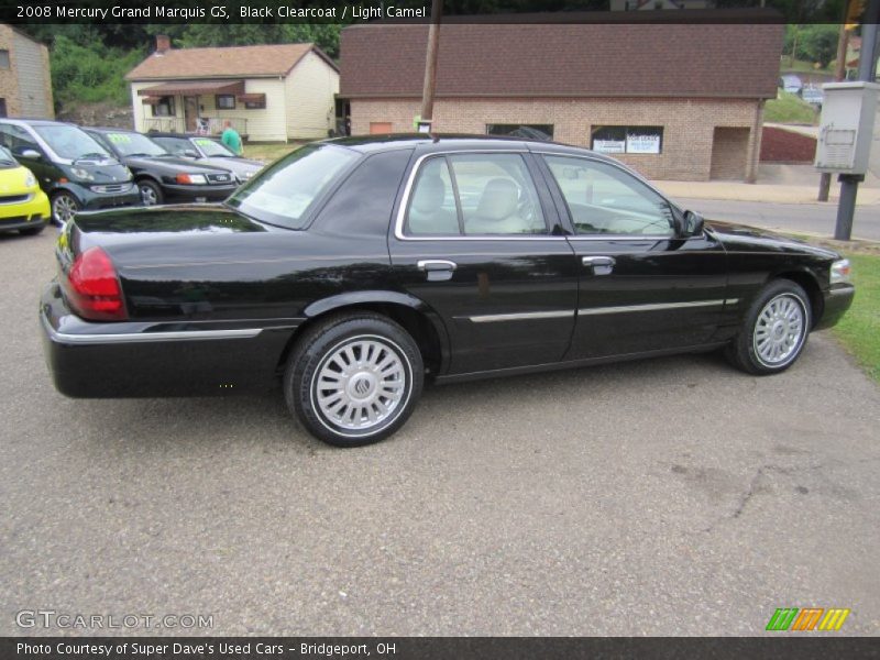 Black Clearcoat / Light Camel 2008 Mercury Grand Marquis GS