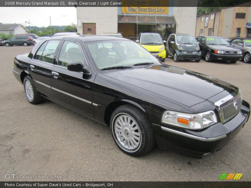 Black Clearcoat / Light Camel 2008 Mercury Grand Marquis GS