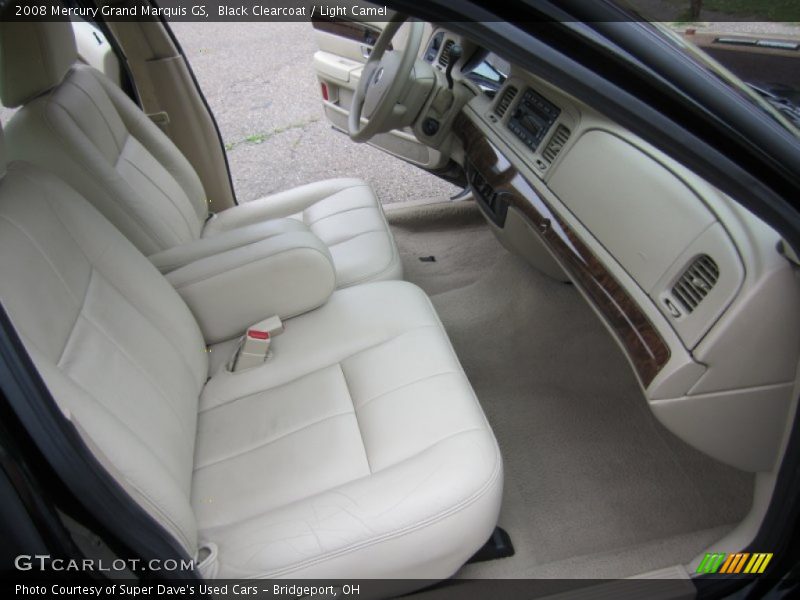 Black Clearcoat / Light Camel 2008 Mercury Grand Marquis GS