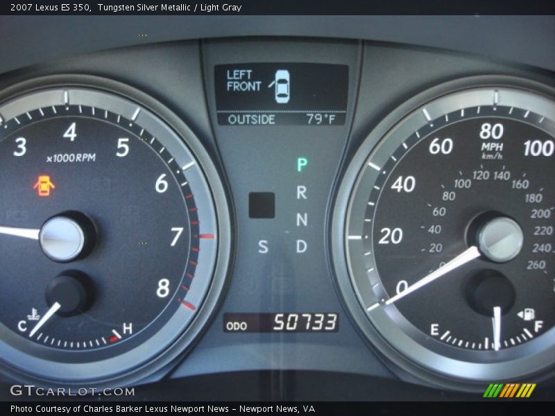 Tungsten Silver Metallic / Light Gray 2007 Lexus ES 350