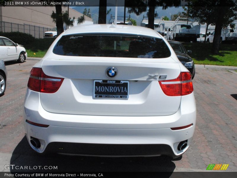 Alpine White / Black 2011 BMW X6 xDrive35i