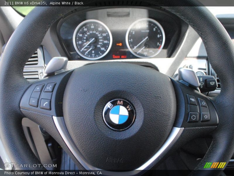 Alpine White / Black 2011 BMW X6 xDrive35i
