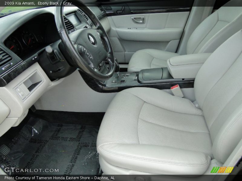 Ebony Black / Gray 2009 Kia Amanti