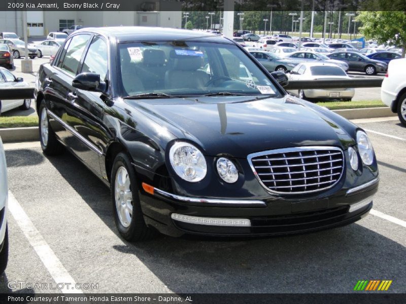 Ebony Black / Gray 2009 Kia Amanti