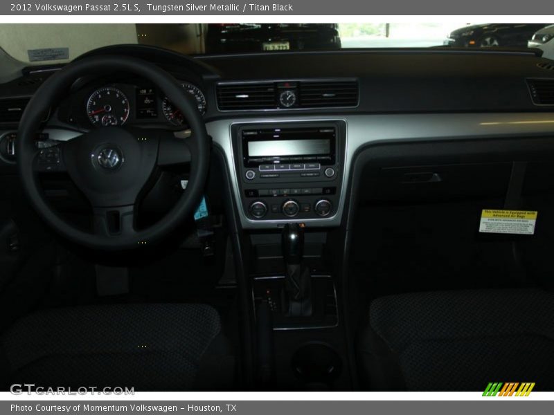 Tungsten Silver Metallic / Titan Black 2012 Volkswagen Passat 2.5L S