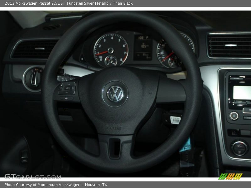 Tungsten Silver Metallic / Titan Black 2012 Volkswagen Passat 2.5L S