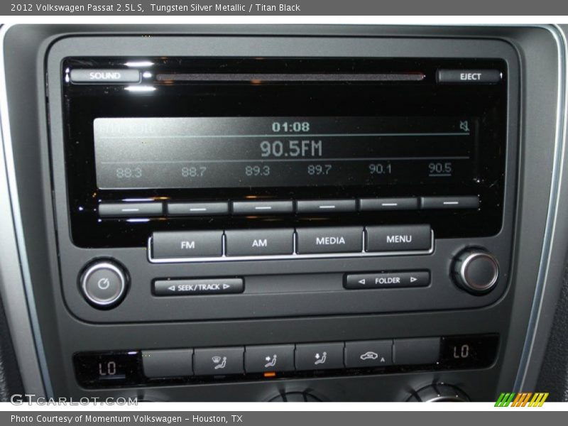 Tungsten Silver Metallic / Titan Black 2012 Volkswagen Passat 2.5L S