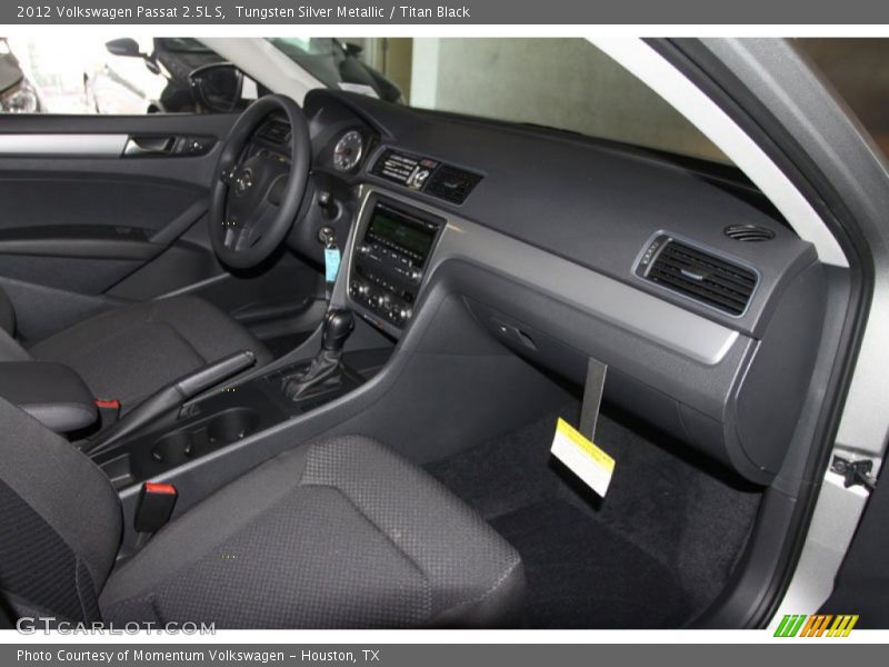 Tungsten Silver Metallic / Titan Black 2012 Volkswagen Passat 2.5L S