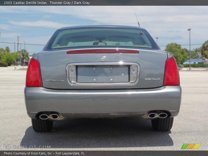 Thunder Gray / Dark Gray 2003 Cadillac DeVille Sedan
