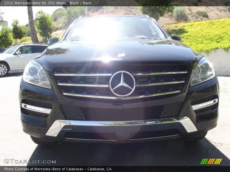 Black / Black 2012 Mercedes-Benz ML 350 4Matic