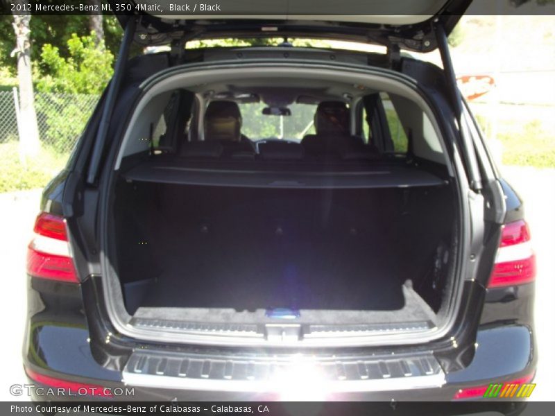 Black / Black 2012 Mercedes-Benz ML 350 4Matic