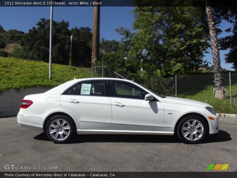 Arctic White / Black 2012 Mercedes-Benz E 350 Sedan