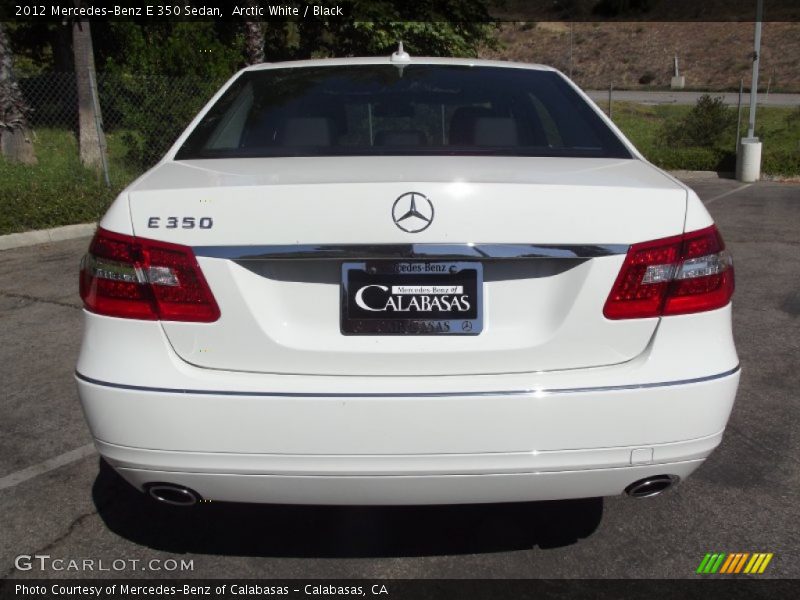 Arctic White / Black 2012 Mercedes-Benz E 350 Sedan