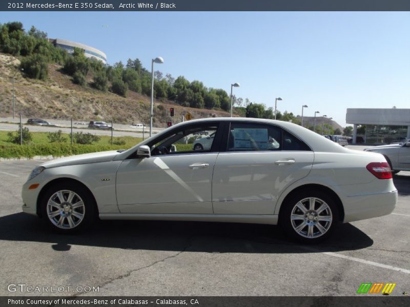 Arctic White / Black 2012 Mercedes-Benz E 350 Sedan