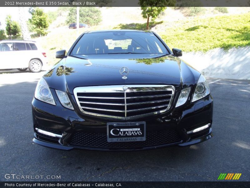 Black / Black 2012 Mercedes-Benz E 350 Sedan