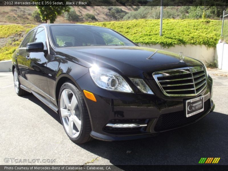 Black / Black 2012 Mercedes-Benz E 350 Sedan