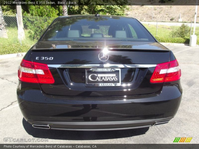 Black / Black 2012 Mercedes-Benz E 350 Sedan