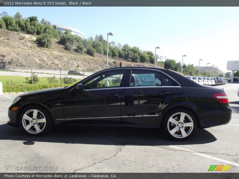 Black / Black 2012 Mercedes-Benz E 350 Sedan