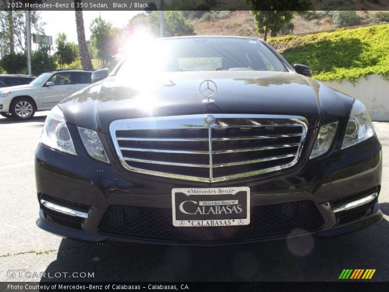 Black / Black 2012 Mercedes-Benz E 350 Sedan